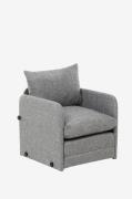 Hanah Home - Bäddsoffa med 1 sittplats Saga - Grå - Bäddsoffor - Från ...