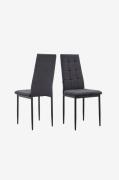 Loft24 - Matstol 2-pack Becca - Grå - Stolar - Från Homeroom