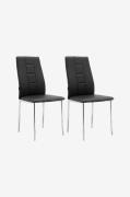 Loft24 - Matstol 2Pk Edita - Svart - Stolar - Från Homeroom