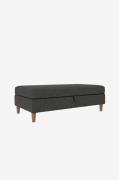 Dorel Home - Ottoman med förvaring Lilly - Grå - Fotpallar & puffar - ...