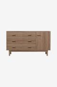 Loft24 - Sideboard 1 dörr 3 lådor Melanie - Brun - Byråar - Från Homer...