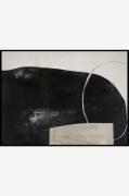 Malerifabrikken - Design Målning / Sort Of Stone / 120x90 Cm / Svart r...