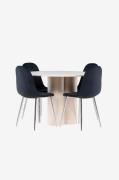 Venture Home - Olivia matbord med Polar matstol - Silver - Matgrupper ...
