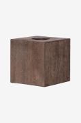 Star Trading - Lampsockel E27 Kub 10 cm - Brun - Lampfötter - Från Hom...