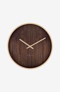 NeXtime - Väggklocka Oslo 30cm - Brun - Väggklockor & bordsur - Från H...