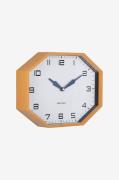 Karlsson - Väggklocka Modern Factory Octagon - Gul - Väggklockor & bor...