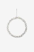 Konstsmide - Krans 40 LED 45 cm - Silver - Dekorativ julbelysning - Fr...