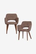 WOOOD - Murat matstol - set om 2 - Brun - Stolar - Från Homeroom