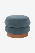 Nordic Furniture Group - Sittpuff med förvaring Tilde - Blå - Fotpalla...