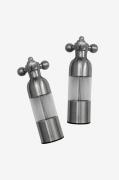 Vargen & Thor - Salt- och pepparkvarn Axia 2-pack - Silver - Kryddkvar...