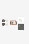 Paperproducts Design - Gåvoset Mugg 4 st 35 cl + Servett Pure Leaves &...