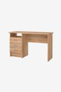 Tvilum - Function Plus Desk 3 lådor rundat handtag - Brun - Skrivbord ...