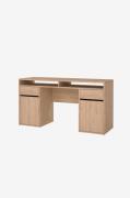 Tvilum - Function Plus Desk 2 dörrar + 2 lådor - Brun - Skrivbord - Fr...