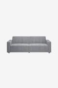 Dorel Home - Allie Ii Bäddsoffa 3-sits i sammet - Grå - Bäddsoffor - F...