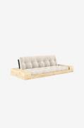 Karup - Base Bäddsoffa m. 2 sidolådor Tre sittplatser - Vit - Bäddsoff...
