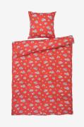 Juna - Påslakanset Grand Pleasantly 140x200 cm DK - Röd - Påslakanset ...