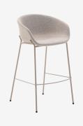 Kave Home - Barstol - zadine 2-pack - Beige - Barstolar & pallar - Frå...