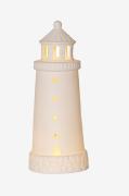 Star Trading - Dekorativ figur Seaside Fyr - Vit - Dekorationsbelysnin...