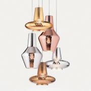 AILATI Hänglampa Romeo 130 cm roséguld metallic