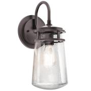 KICHLER Utomhusvägglampa Lyndon med glasskärm 38,1 cm