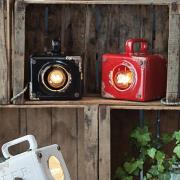 Ferroluce Vintagebordslampa Lorenzo i svart