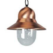 K.S. Verlichting Toscane utomhushänglampa, kopparfärgad, svart upphäng...