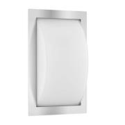 LCD LED-utomhusvägglampa Ivett, stål, sensor