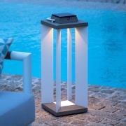 Les Jardins Solcellslykta Teckalu, Duratek/vit, 65,5cm