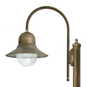 Moretti Luce 270 cm hög Felizia stolplampa i antik mässing