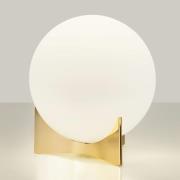 Terzani bordslampa Oscar, guldfärgad, Ø 20 cm, opalglas
