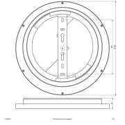 EVN ALR LED-panel vit 15W Ø30cm 3.000K