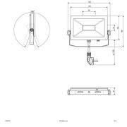 EVN LFA utomhus spotlampa silverplugg 5,700K 30W