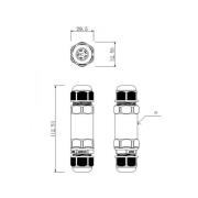 Deko-Light outdoor-multikabel till 2 kabel 4-14 mm