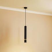 Luminex Hänglampa Rondo svart/guld, 1 lampa