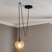 EMIBIG LIGHTING Glassy pendellampa, decentraliserad, svart, klar, glas...