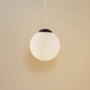 SOLLUX LIGHTING Pendellampa Ball, opalglas/krom, Ø 30 cm