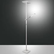 Fabas Luce Ideal LED-golvlampa med läsarm, vit