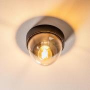Nowodvorski Lighting Taklampa Nook med klar skärm, svart