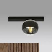 EMIBIG LIGHTING Taklampa Linear, svart/klar, 1 lampa