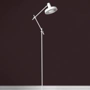 GRUPA Arigato golvlampa, tredelad arm, vit