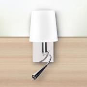 Aluminor Vägglampa Asset med läslampa och USB-port