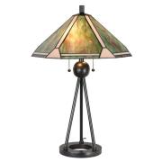 Clayre&Eef Bordslampa 5LL-6165 i Tiffanylook, Ø 50 cm