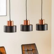 TEMAR LIGHTING Hänglampa Olla, 3 lampor, lång