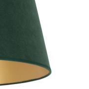 Duolla Lampskärm Cone höjd 18 cm, mörkgrön/guld