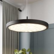 Quitani LED-pendellampa Gion, 1-ljus, aluminium/svart