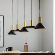 Nowodvorski Lighting Hänglampa Hermanos V 5 lampor svart/mässing