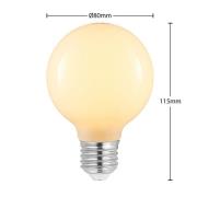 Arcchio LED-lampa E27 4W G80 2,700K dimbar, opal