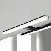 Ebir Pandora LED-spegellampa, matt svart, 30,8 cm