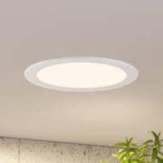 Prios LED-inbyggnadslampa Cadance, vit, 24 cm, CCT, IP44