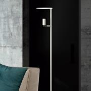 Carpyen LED-golvlampa Kelly, spot justerbar vit/nickel